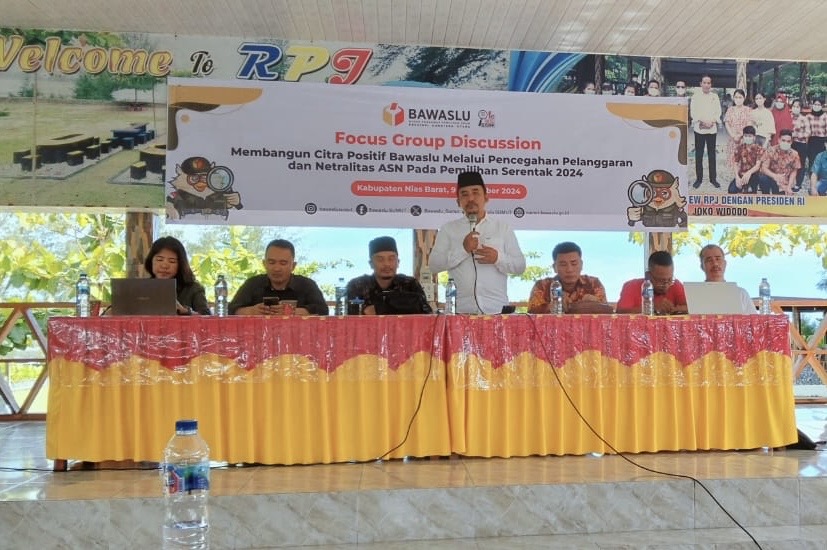 Jaga Netralitas ASN: Bawaslu SUMUT Gelar FGD di Nias Barat Sambut Pemilihan Serentak 2024