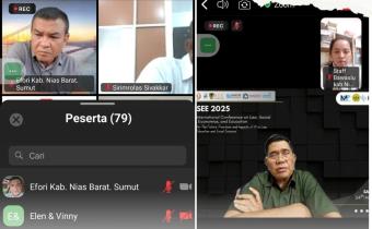 Bawaslu Kabupaten Nias Barat Hadiri Rapat Kerja Teknis Pengawasan PDPB Secara Daring