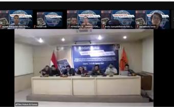 Bawaslu Kabupaten Nias Barat Ikuti Bedah Buku “Catatan Jurnalis Pemilu” Secara Daring