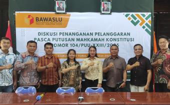 Bawaslu Kabupaten Nias Barat Hadiri Diskusi Pasca Putusan MK Terkait Kekuatan Rekomendasi Bawaslu