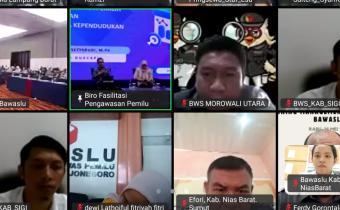 Bawaslu Kabupaten Nias Barat Perkuat Akurasi PDPB 2025, Ikuti Rakor Evaluasi Secara Daring