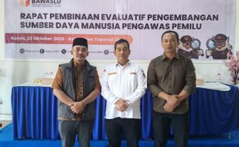Bawaslu Kabupaten Nias Barat Hadiri Rapat Pembinaan Evaluatif Pengembangan SDM Pengawas Pemilu