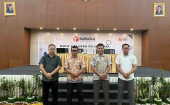 Bawaslu Kabupaten Nias Barat Hadiri Rapat Finalisasi P2P Daring 2025 di Medan