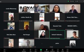 Bawaslu Kabupaten Nias Barat Hadiri Evaluasi Pengawasan PDPB dan Persiapan Triwulan I Tahun 2026